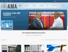 Tablet Screenshot of ahmedabadmedicalassociation.com